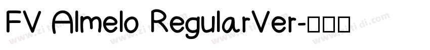 FV Almelo RegularVer字体转换